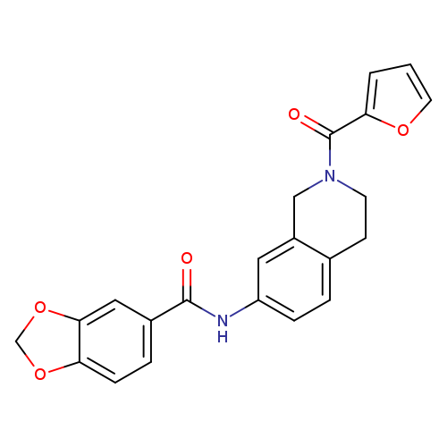 N-[2-(furan-2-carbonyl)-1,2,3,4-tetrahydroisoquinolin-7-yl]-2H-1,3-benzodioxole-5-carboxamide
