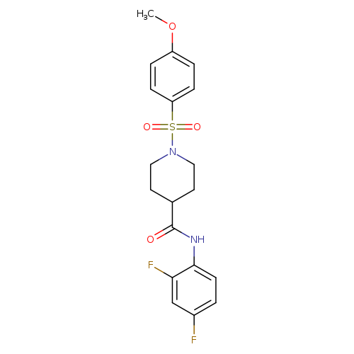 N-(2,4-difluorophenyl)-1-(4-methoxybenzenesulfonyl)piperidine-4-carboxamide