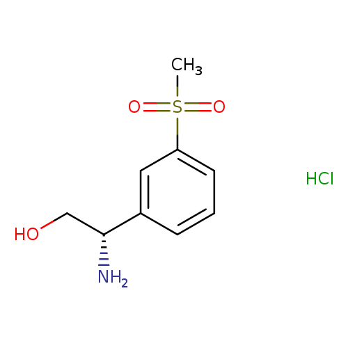 (S)-2-Amino-2-(3-(methylsulfonyl)phenyl)ethan-1-olhydrochloride