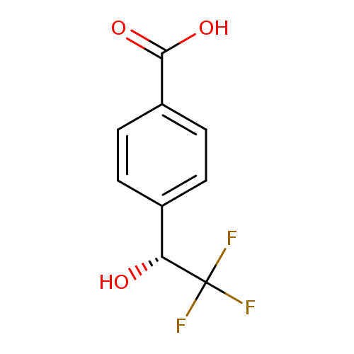 Benzoic acid, 4-(2,2,2-trifluoro-1-hydroxyethyl)-, (R)- (9CI)
