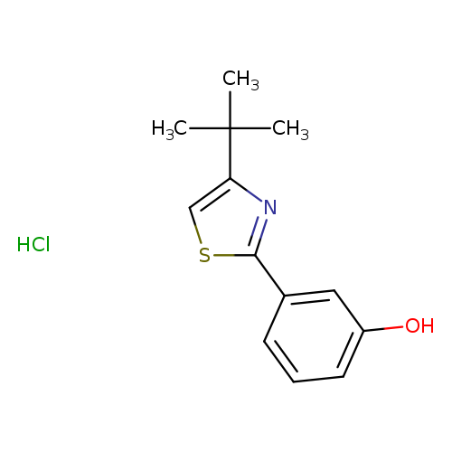 3-(4-tert-butyl-1,3-thiazol-2-yl)phenol hydrochloride