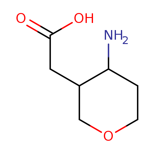 2-(4-aminooxan-3-yl)acetic acid, Mixture of diastereomers