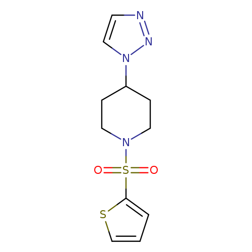 1-(thiophene-2-sulfonyl)-4-(1H-1,2,3-triazol-1-yl)piperidine