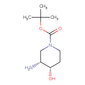 1-Piperidinecarboxylic acid, 3-amino-4-hydroxy-, 1,1-dimethylethyl ester, (3R,4S)-