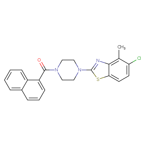 5-chloro-4-methyl-2-[4-(naphthalene-1-carbonyl)piperazin-1-yl]-1,3-benzothiazole