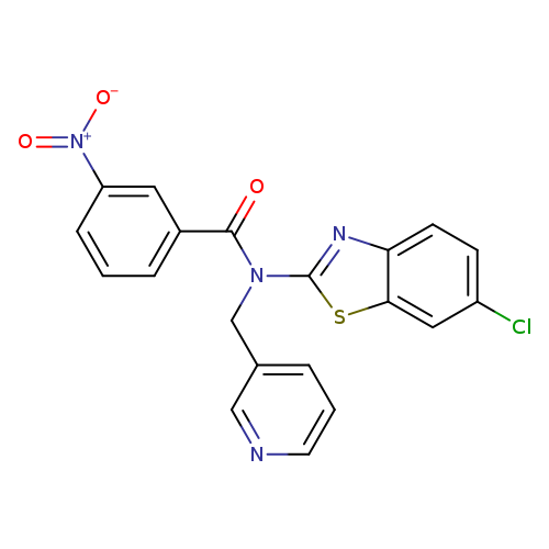 N-(6-chloro-1,3-benzothiazol-2-yl)-3-nitro-N-[(pyridin-3-yl)methyl]benzamide