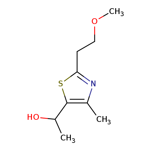 1-[2-(2-Methoxyethyl)-4-methyl-1,3-thiazol-5-yl]ethan-1-ol