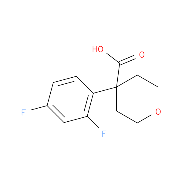 4-(2,4-Difluorophenyl)oxane-4-carboxylic acid