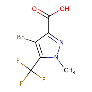 4-Bromo-1-methyl-5-(trifluoromethyl)-1H-pyrazole-3-carboxylic acid