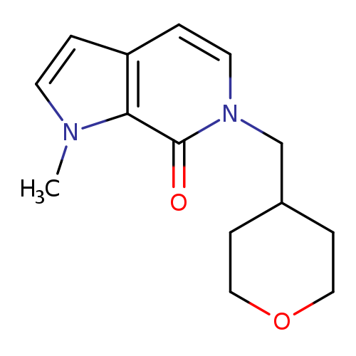 1-methyl-6-[(oxan-4-yl)methyl]-1H,6H,7H-pyrrolo[2,3-c]pyridin-7-one