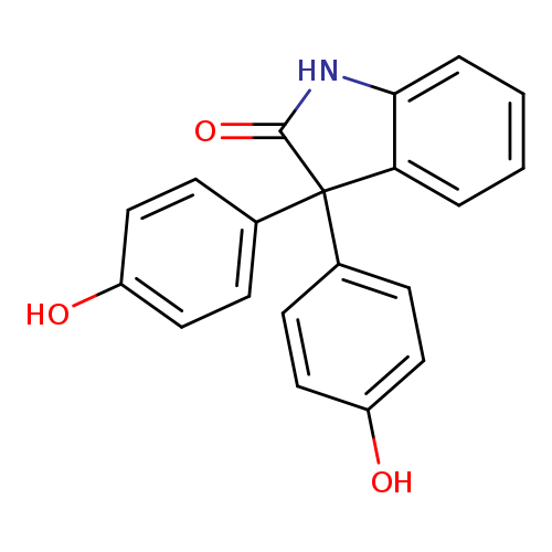 2H-Indol-2-one, 1,3-dihydro-3,3-bis(4-hydroxyphenyl)-