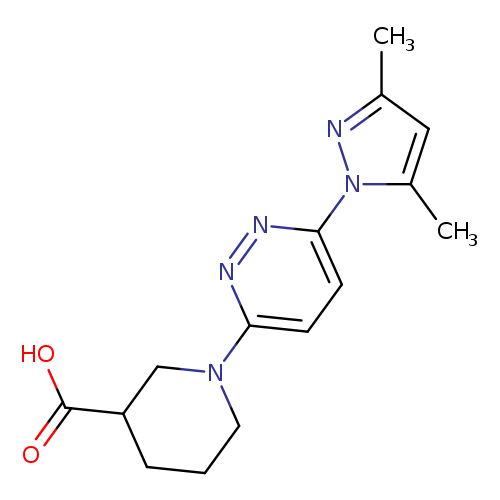 1-[6-(3,5-dimethyl-1H-pyrazol-1-yl)pyridazin-3-yl]piperidine-3-carboxylic acid