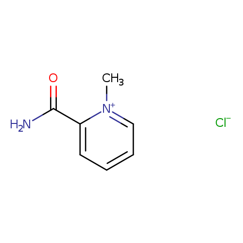 Pyridinium, 2-(aminocarbonyl)-1-methyl-, chloride (1:1)