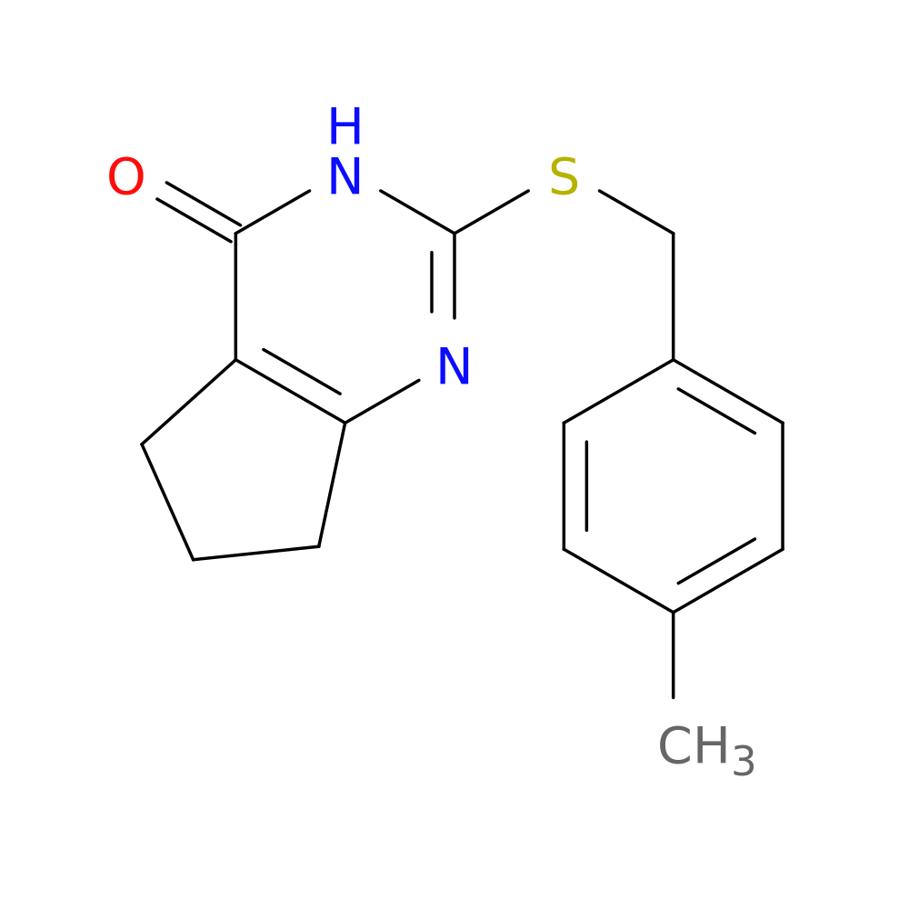 2-{[(4-methylphenyl)methyl]sulfanyl}-3H,4H,5H,6H,7H-cyclopenta[d]pyrimidin-4-one