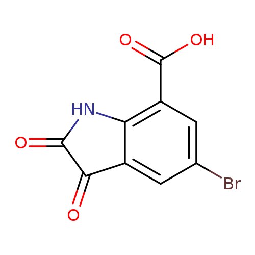 5-bromo-2,3-dioxo-2,3-dihydro-1H-indole-7-carboxylicacid