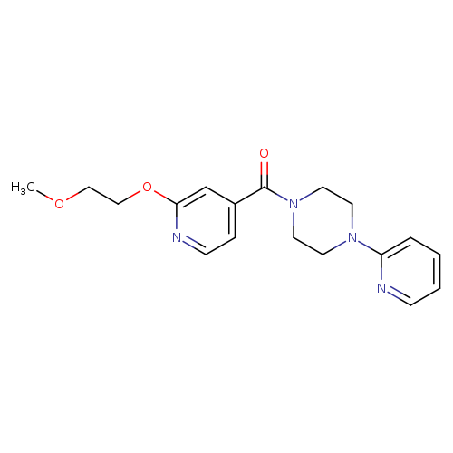 1-[2-(2-methoxyethoxy)pyridine-4-carbonyl]-4-(pyridin-2-yl)piperazine