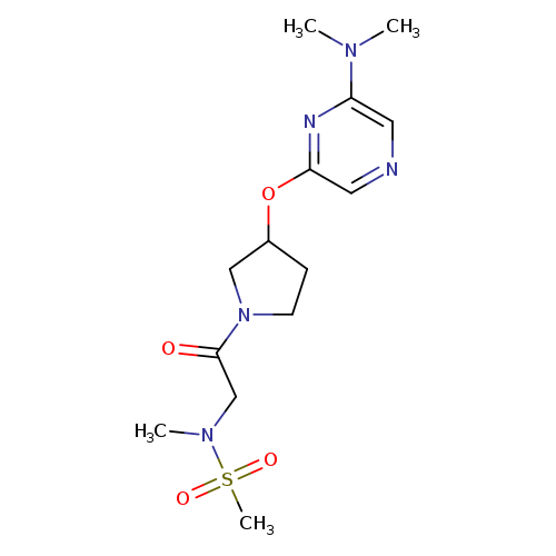 N-[2-(3-{[6-(dimethylamino)pyrazin-2-yl]oxy}pyrrolidin-1-yl)-2-oxoethyl]-N-methylmethanesulfonamide