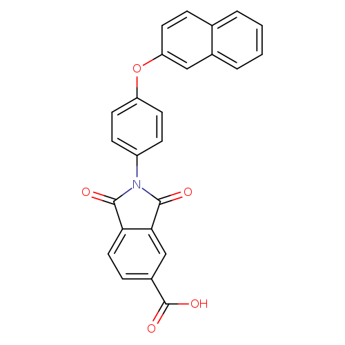 2-[4-(2-Naphthyloxy)phenyl]-1,3-dioxoisoindoline-5-carboxylic acid