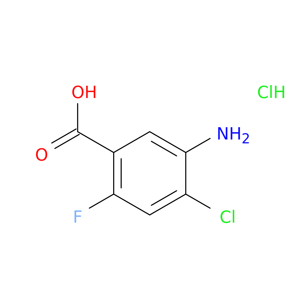 5-Amino-4-chloro-2-fluorobenzoic acid, HCl
