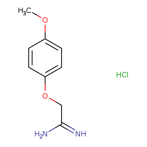 2-(4-methoxyphenoxy)ethanimidamide hydrochloride