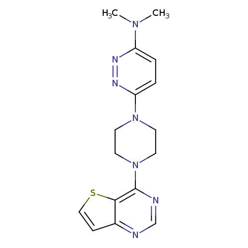 N,N-dimethyl-6-(4-{thieno[3,2-d]pyrimidin-4-yl}piperazin-1-yl)pyridazin-3-amine