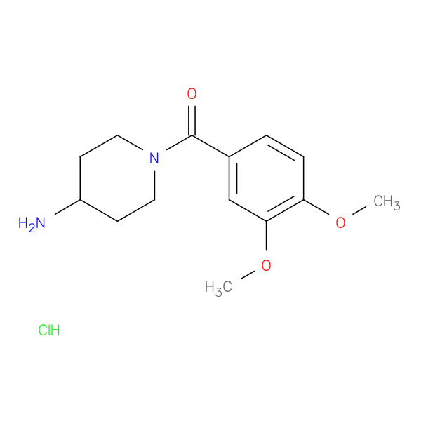 1-(3,4-dimethoxybenzoyl)piperidin-4-amine hydrochloride