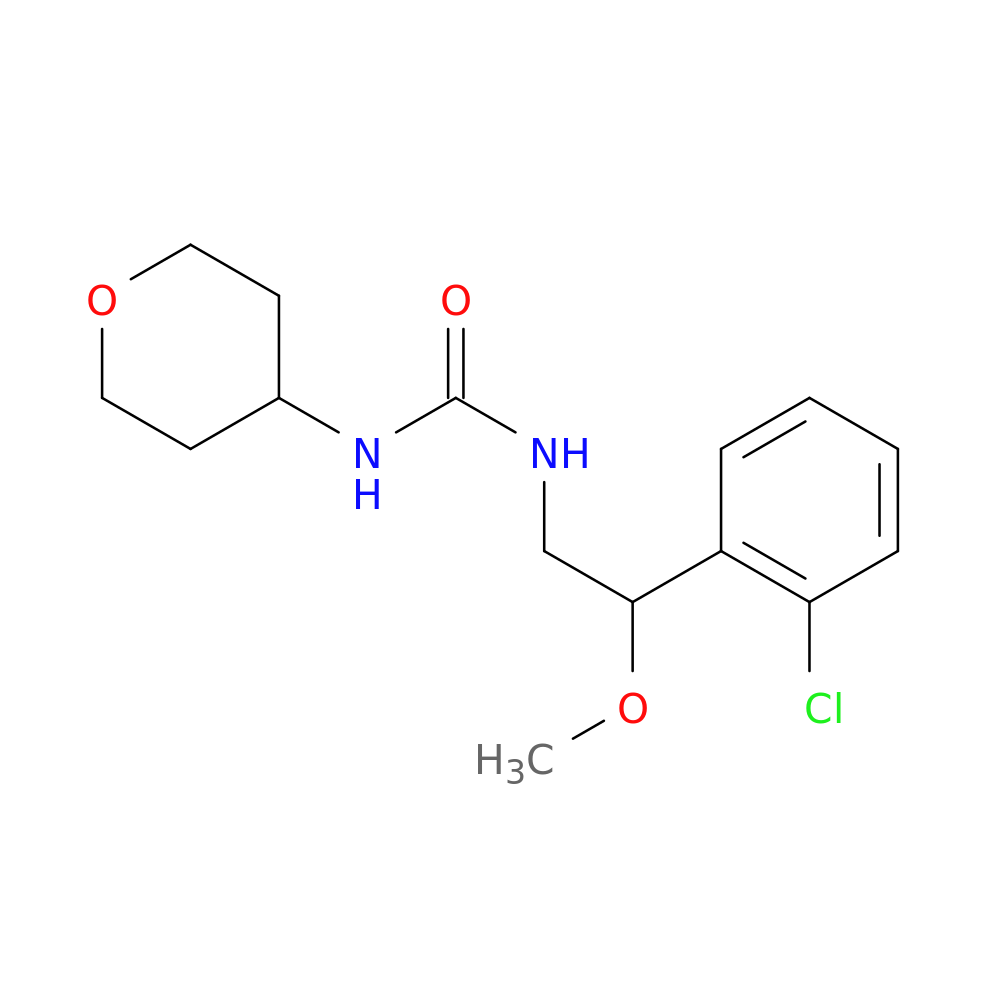 3-[2-(2-chlorophenyl)-2-methoxyethyl]-1-(oxan-4-yl)urea