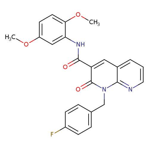 N-(2,5-dimethoxyphenyl)-1-[(4-fluorophenyl)methyl]-2-oxo-1,2-dihydro-1,8-naphthyridine-3-carboxamide