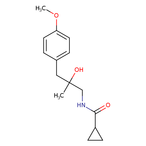 N-[2-hydroxy-3-(4-methoxyphenyl)-2-methylpropyl]cyclopropanecarboxamide