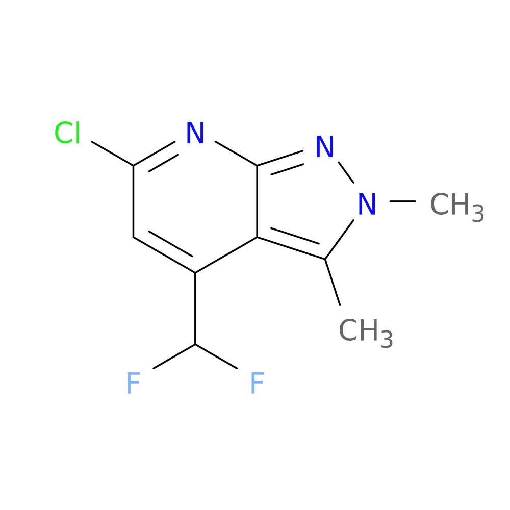 6-chloro-4-(difluoromethyl)-2,3-dimethyl-2H-pyrazolo[3,4-b]pyridine