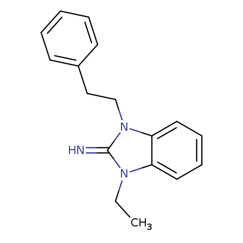 1-ethyl-3-(2-phenylethyl)-1,3-dihydro-2H-benzimidazol-2-imine