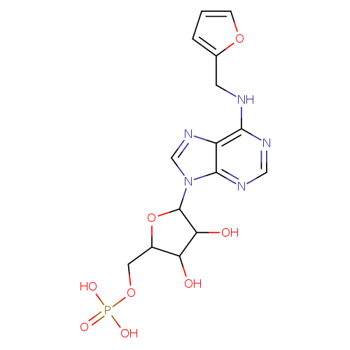 [5-[6-(2-furylmethylamino)purin-9-yl]-3,4-dihydroxy-oxolan-2-yl]methoxyphosphonic acid
