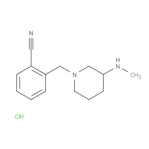 2-((3-(Methylamino)piperidin-1-yl)methyl)benzonitrile hydrochloride