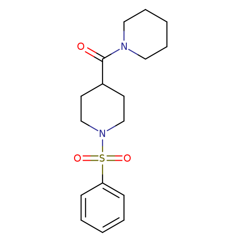 1-(benzenesulfonyl)-4-(piperidine-1-carbonyl)piperidine
