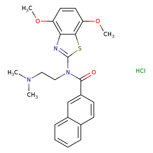 N-(4,7-dimethoxy-1,3-benzothiazol-2-yl)-N-[2-(dimethylamino)ethyl]naphthalene-2-carboxamide hydrochloride