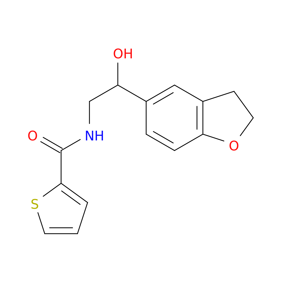 N-[2-(2,3-dihydro-1-benzofuran-5-yl)-2-hydroxyethyl]thiophene-2-carboxamide