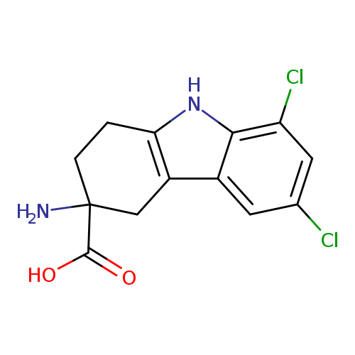 3-Amino-6,8-dichloro-2,3,4,9-tetrahydro-1H-carbazole-3-carboxylic acid