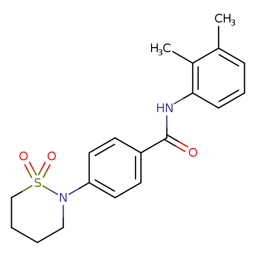N-(2,3-dimethylphenyl)-4-(1,1-dioxo-1lambda6,2-thiazinan-2-yl)benzamide