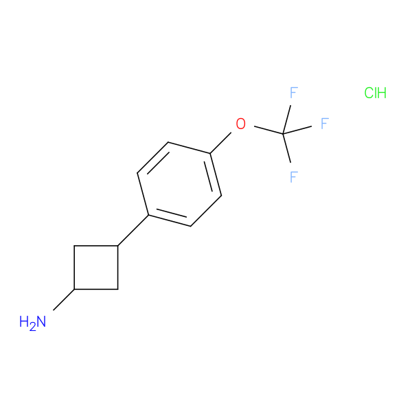3-[4-(trifluoromethoxy)phenyl]cyclobutan-1-amine hydrochloride