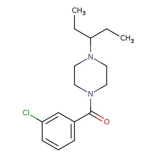 1-(3-chlorobenzoyl)-4-(1-ethylpropyl)piperazine