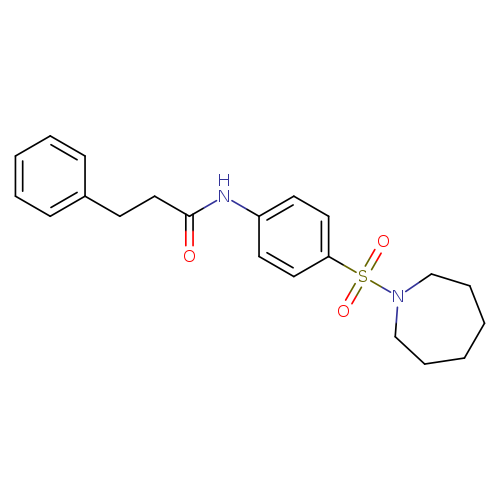 N-[4-(1-azepanylsulfonyl)phenyl]-3-phenylpropanamide