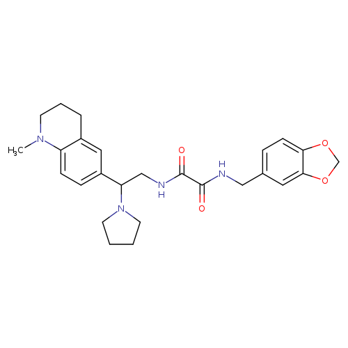 N-[(2H-1,3-benzodioxol-5-yl)methyl]-N'-[2-(1-methyl-1,2,3,4-tetrahydroquinolin-6-yl)-2-(pyrrolidin-1-yl)ethyl]ethanediamide