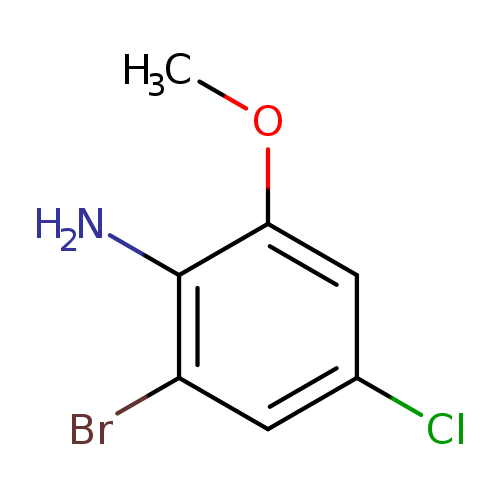 Benzenamine, 2-bromo-4-chloro-6-methoxy-