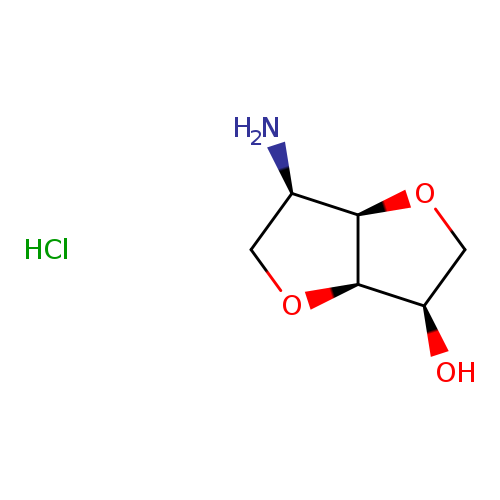 (3R,3aR,6R,6aR)-6-aminohexahydrofuro[3,2-b]furan-3-ol hydrochloride