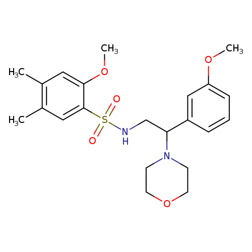 2-methoxy-N-[2-(3-methoxyphenyl)-2-(morpholin-4-yl)ethyl]-4,5-dimethylbenzene-1-sulfonamide