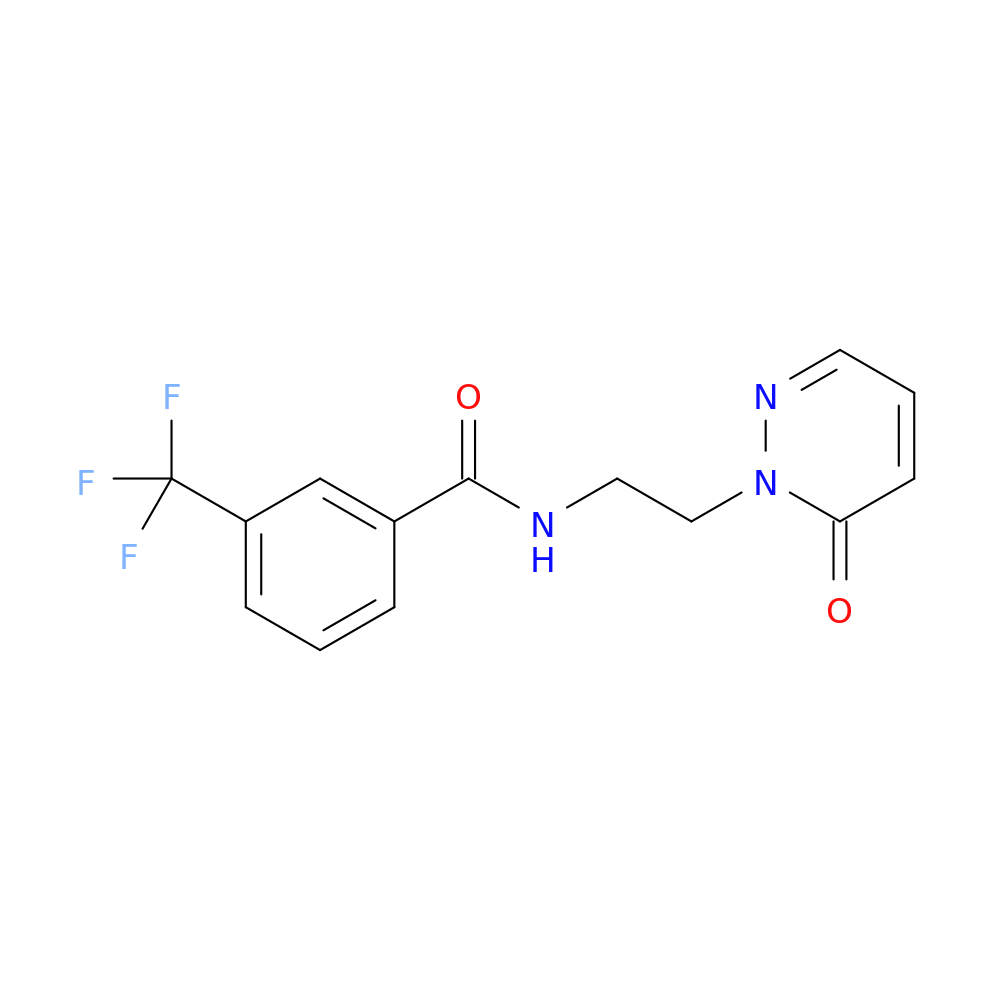 N-[2-(6-oxo-1,6-dihydropyridazin-1-yl)ethyl]-3-(trifluoromethyl)benzamide