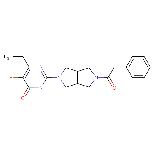 6-ethyl-5-fluoro-2-[5-(2-phenylacetyl)-octahydropyrrolo[3,4-c]pyrrol-2-yl]-3,4-dihydropyrimidin-4-one