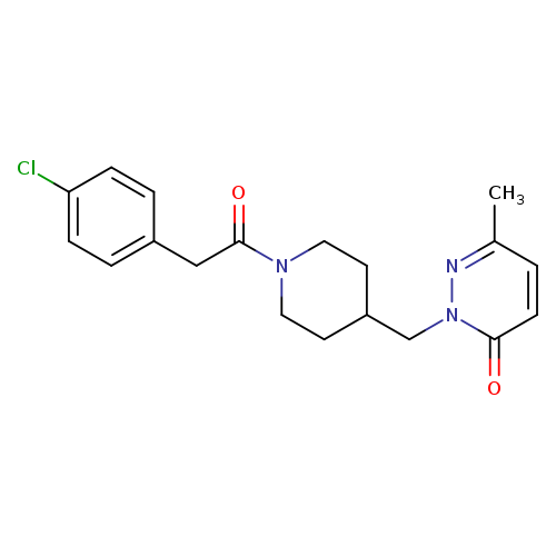 2-({1-[2-(4-chlorophenyl)acetyl]piperidin-4-yl}methyl)-6-methyl-2,3-dihydropyridazin-3-one