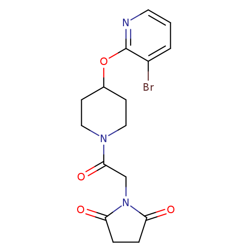 1-(2-{4-[(3-bromopyridin-2-yl)oxy]piperidin-1-yl}-2-oxoethyl)pyrrolidine-2,5-dione