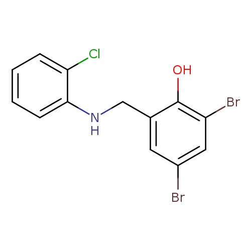 2,4-dibromo-6-{[(2-chlorophenyl)amino]methyl}phenol